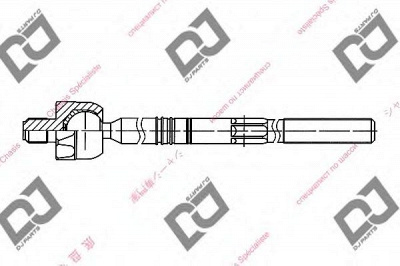 DJ PARTS dr1127 -  Осевой шарнир, рулевая тяга